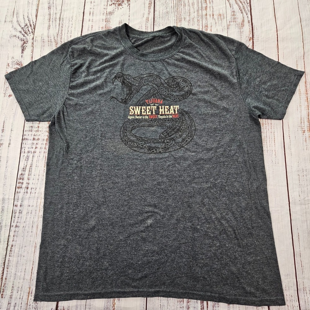 Tijuana Sweet Heat Tequila Gray Short Sleeve‎ T-Shirt Men's XL
